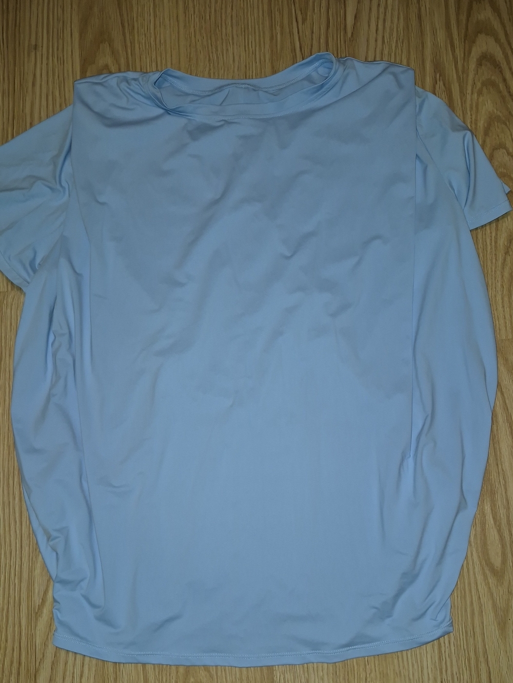 Halara Round Neck SS Rouched Cool Touch Yoga Top..size M? See Measurements